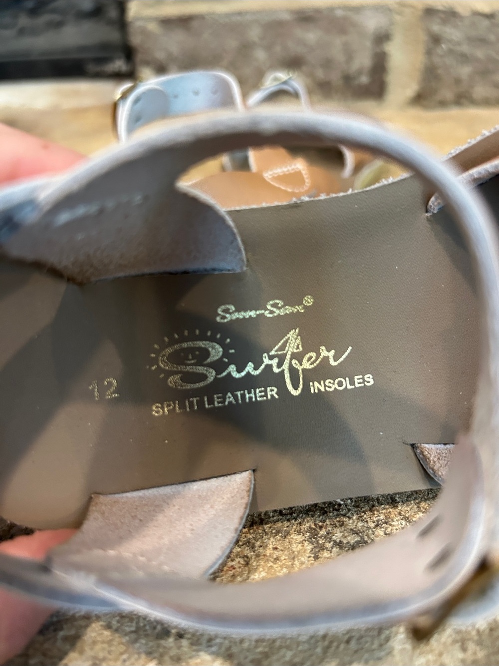 Little Girls Size 12 Saltwater San Sun Surfer Buckle Sandals Rose Gold - Picture 4 of 4